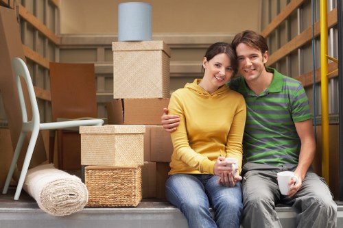 Packing and organizing for a move with a man with a van