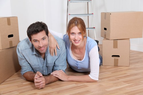 Experienced movers handling furniture in London