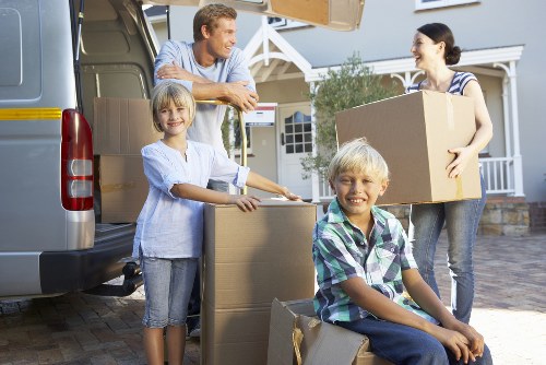 Illustration of inclusive moving services with diverse customers