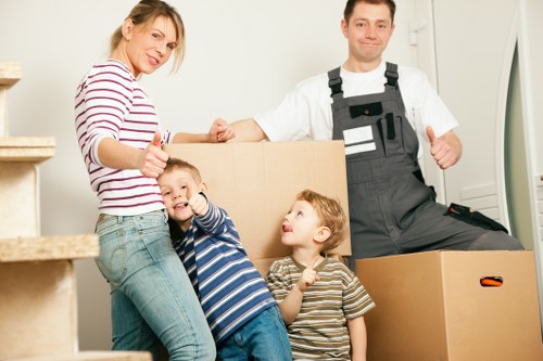 Eco-friendly moving van in London